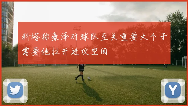 科塔称豪泽对球队至关重要大个子需要他拉开进攻空间